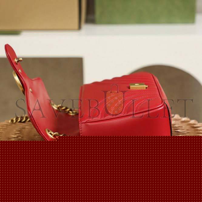 G*u*i marmont small matelasse shoulder bag 443497 (26*7*15cm)